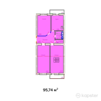 ЖК Emeralds — 3-ком 95.7 м² (от 38,296,000 тг)