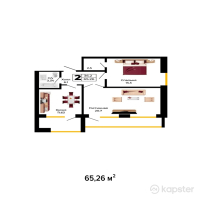 ЖК Премьера — 2-ком 65,3 м² (null)