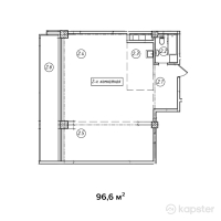 ЖК Эксклюзив — 2-ком 96.6 м² (от 48,300,000 тг)