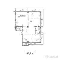 ЖК Эксклюзив — 5-ком 185.3 м² (от 92,650,000 тг)