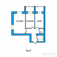 ЖК Central — 2-ком 73 м² (null)