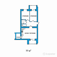 ЖК Central — 2-ком 77 м² (null)