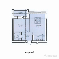 ЖК Hermes — 2-ком 50,2 м² (null)