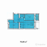 ЖК Hermes — 3-ком 75,9 м² (null)