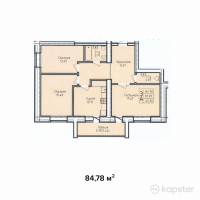 ЖК Hermes — 3-ком 84,8 м² (null)