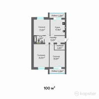 ЖК Жана Орда — 3-ком 100 м² (от 26,000,000 тг)