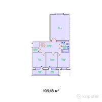 ЖК Наурыз — 3-ком 109,2 м² (null)