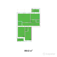 ЖК Австрийский — 3-ком 89.1 м² (от 34,756,800 тг)