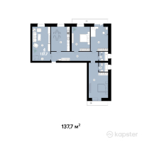 ЖК Самал Тау 3 — 4-ком 137,7 м² (null)