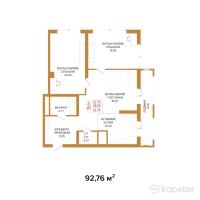 ЖК Apple Residence — 3-ком 92.8 м² (от 61,221,600 тг)