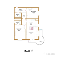 ЖК Apple Residence — 3-ком 129.3 м² (от 85,305,000 тг)