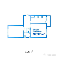 ЖК Vesnovka — 2-ком 97.4 м² (от 59,395,700 тг)