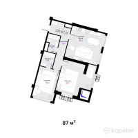 ЖК Aqtolqyn Grand — 3-ком 87 м² (от 73,950,000 тг)