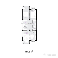 ЖК Aqtolqyn Grand — 4-ком 114.8 м² (от 97,580,000 тг)