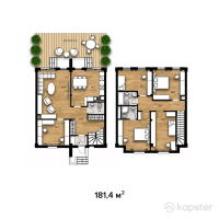 ЖК Miras Hills — 5-ком 181.4 м² (от 92,332,600 тг)