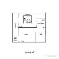 ЖК Dream Town — 1-ком 35,8 м² (null)