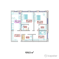 ЖК Баракат — 3-ком 109,5 м² (null)