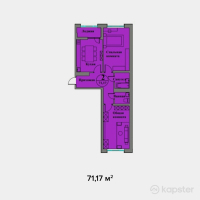 ЖК Aruna City — 2-ком 71.2 м² (от 29,891,400 тг)