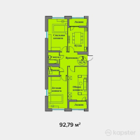 ЖК Aruna City — 3-ком 92.8 м² (от 38,971,800 тг)