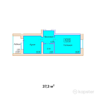 ЖК Kerei — 1-ком 37,3 м² (null)