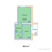 ЖК Kerei — 1-ком 40,4 м² (null)