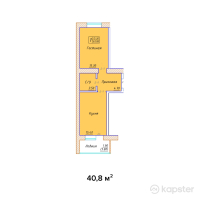 ЖК Kerei — 1-ком 40,8 м² (null)
