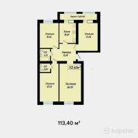 ЖК Yasin — 4-ком 113.4 м² (от 36,288,000 тг)