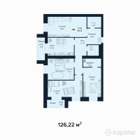 ЖК Istanbul — 4-ком 126.2 м² (от 85,829,600 тг)