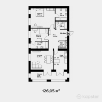 ЖК Florence — 3-ком 126.1 м² (от 88,235,000 тг)