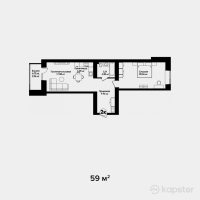 ЖК Zurich — 2-ком 59 м² (от 24,780,000 тг)