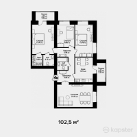 ЖК Zurich — 4-ком 102.5 м² (от 43,050,000 тг)