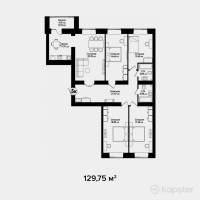 ЖК Zurich — 5-ком 129.8 м² (от 54,495,000 тг)