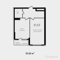 ЖК Теремки — 1-ком 51,5 м² (null)