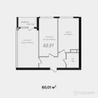 ЖК Теремки — 2-ком 60,1 м² (null)