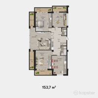 КД Lancashire — 4-ком 153.7 м² (от 130,645,000 тг)